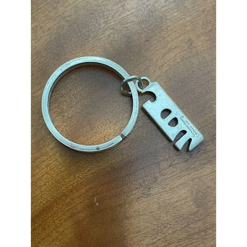 ~ Rare LAF Key Ring Vintage Sterling Silver* Key Chain Lafayette College VTG 70